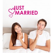 Just married als Wandtattoo