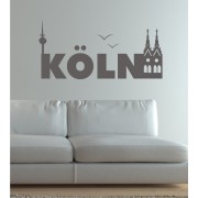 Schriftzug Köln als Wandtattoo