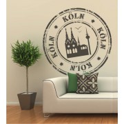 Stempel von Köln als Wandtattoo 