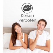 Küssen verboten... als Wandtattoo