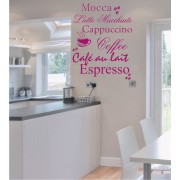 Kaffee Coffee 2 als Wandtattoo