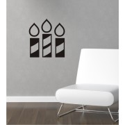 Kerzen als Wandtattoo