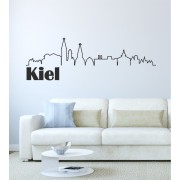 Kontur Kiel als Wandtattoo