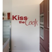 Kiss the Cook als Wandtattoo