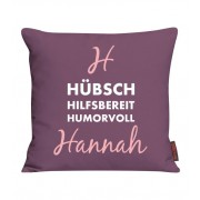 Kissen mit Name und Eigenschaften