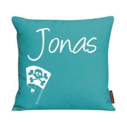 Kissen mit Name und Piratenflagge