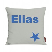 Kissen bedruckt mit Name und Stern
