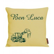 Kissen bedruckt mit Name und Trecker