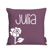 Kissen mit Name und Rose