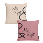 Mrs. + Mr. Kissen mit Namen 
