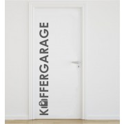 Koffergarage als Wandtattoo 