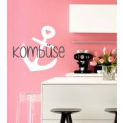 Kombüse mit Anker als 2-farbiges Wandtattoo