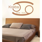 Sternzeichen Krebs als Wandtattoo
