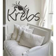 Krebs mit Symbol als Wandtattoo