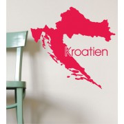 Kroatien als Wandtattoo