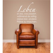 Leben ist das... als Wandtattoo