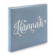 Album mit Name und Herzen