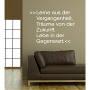 Lerne aus... als Wandtattoo