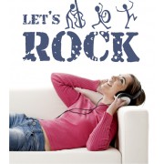 Let´s Rock als Wandtattoo