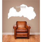 Lettland als Wandtattoo