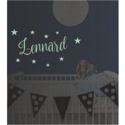 Name als Leuchtsticker