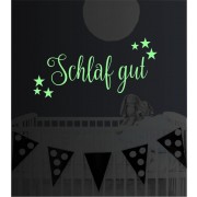 Schlaf gut als Leuchtsticker