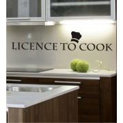Licence to Cook als Wandtattoo