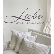 Liebe macht Träume wahr als Wandtattoo