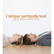 L'amour surmonte.. als Wandtattoo