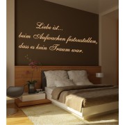 Liebe ist, ... als Wandtattoo