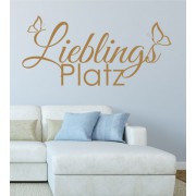 Lieblings Platz als Wandtattoo