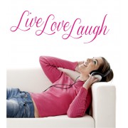 Live Love Laugh als Wandtattoo