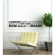 Städte als Wandtattoo