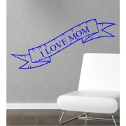 I Love Mom als Wandtattoo