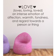 Love an intense... als Wandtattoo