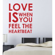 Love is when... als Wandtattoo