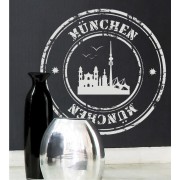Stempel von München als Wandtattoo