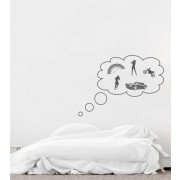 Männer Gedankenblase als Wandtattoo