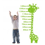 Giraffe mit Maßband als Wandtattoo