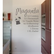 Magarita als Wandtattoo