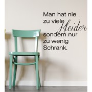 Man hat nie... als Wandtattoo