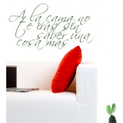 A la cama... als Wandtattoo