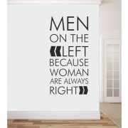 Men on the left als Wandtattoo