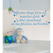 Manches fängt... als Wandtattoo