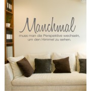 Manchmal muss man... als Wandtattoo