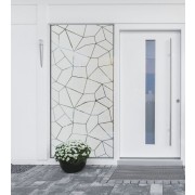 Milchglas gemustert Tür