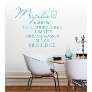 Mojito als Wandtattoo