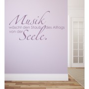 Musik wäscht den... als Wandtattoo