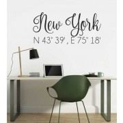 New York als Wandtattoo 