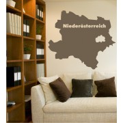 Umriss Niederösterreich als Wandtattoo